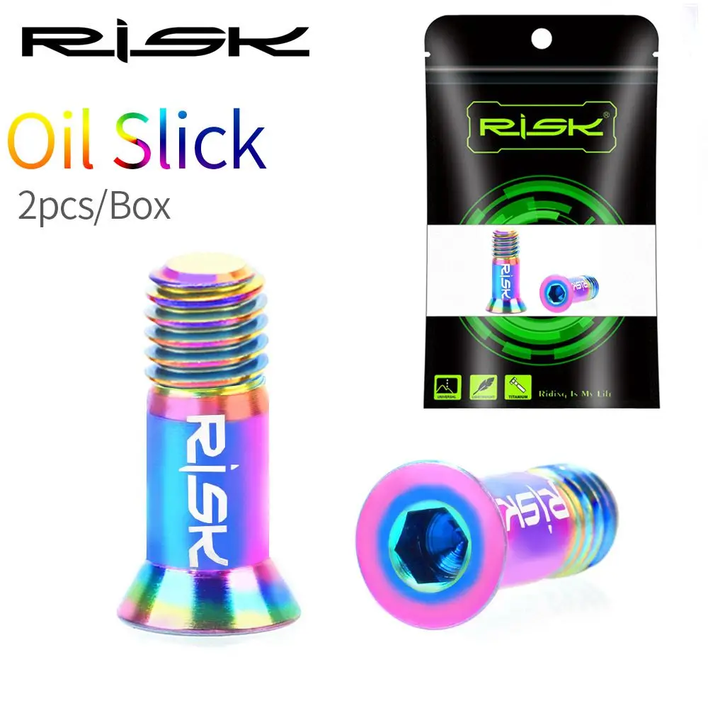 RISIKO 2 teile/schachtel Straße Mountainbike Fahrrad M5 * 14,2mm Shift Schaltwerk Pulley Jockey Rad Befestigungs Schrauben Schrauben Titan legierung – Detail 10