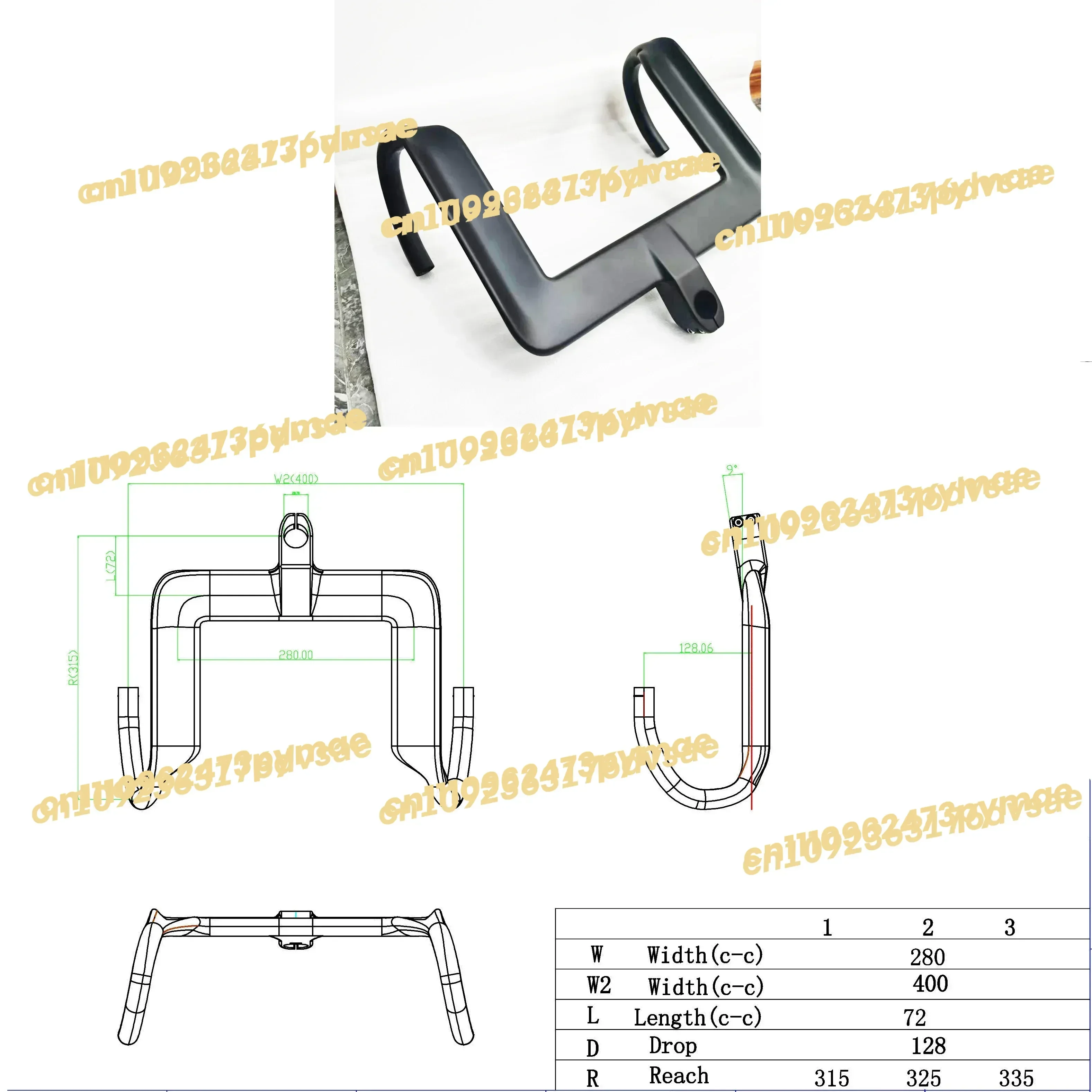 NEW carbon road handlebar Integrated Bicycle bar bar Ultralight rest bar TT Racing bike handlebar  UCI limited view 5