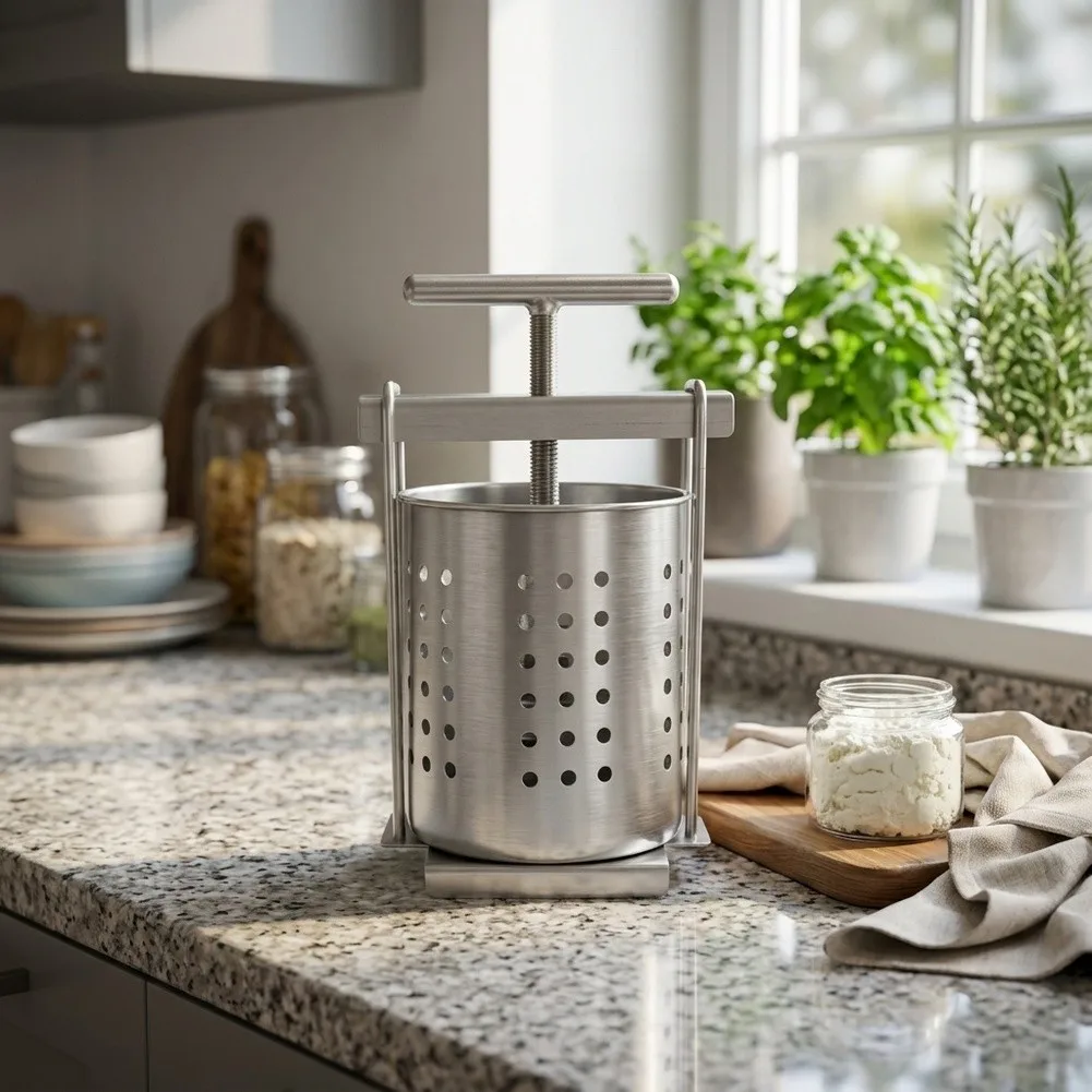 Manual Stainless Steel Juicer for Preparing Dumpling Fillings Extracting Honey and Making Salads 1.5L 2.5L Sizes