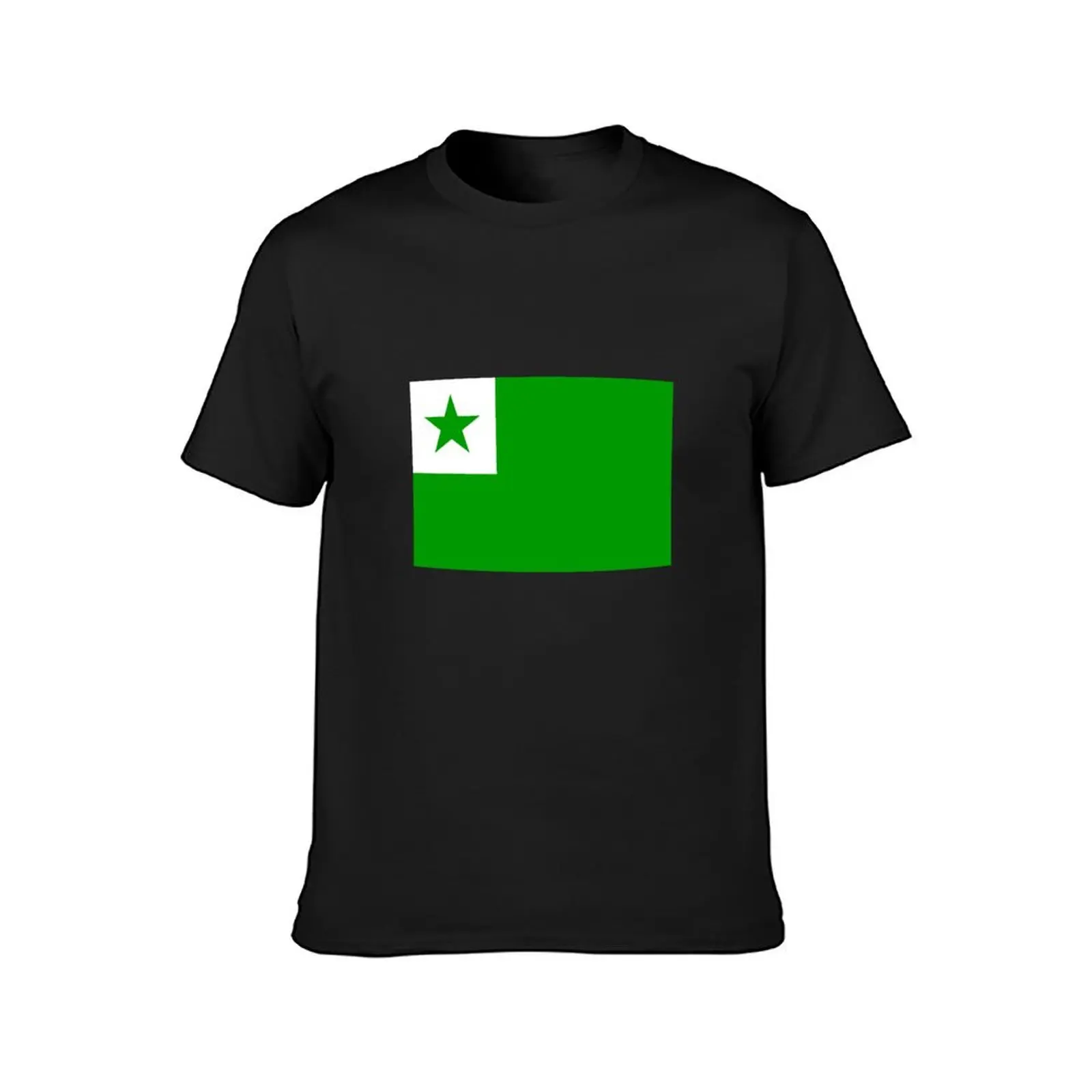 Official Esperanto Flag T-Shirt anime summer top boys animal print men graphic t shirts