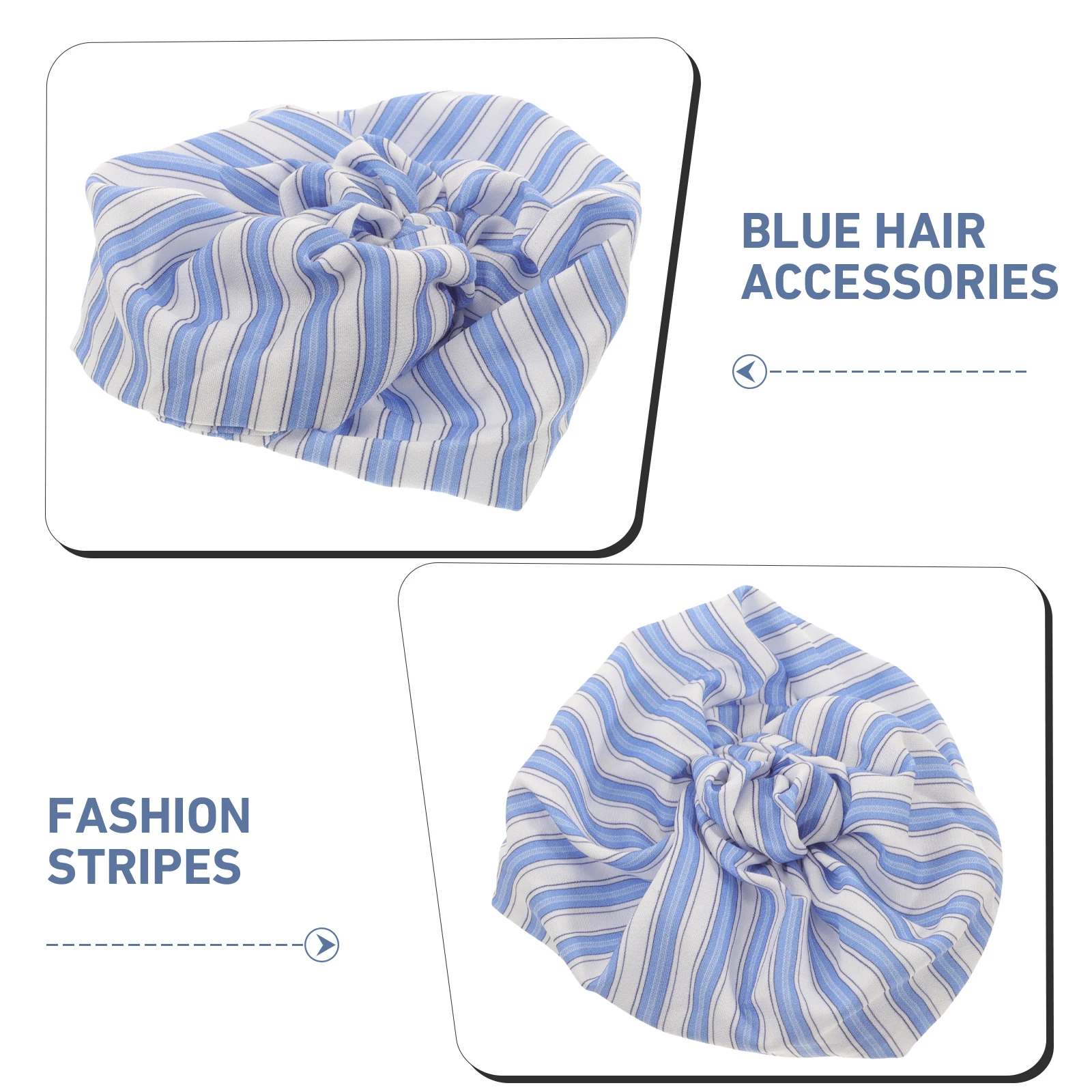 

Navy Blue Hair Ties Elastic Scrunchies Vintage Colorful Striped Hair Accessories Ponytail Holders for Women Girls Yoga Workouts