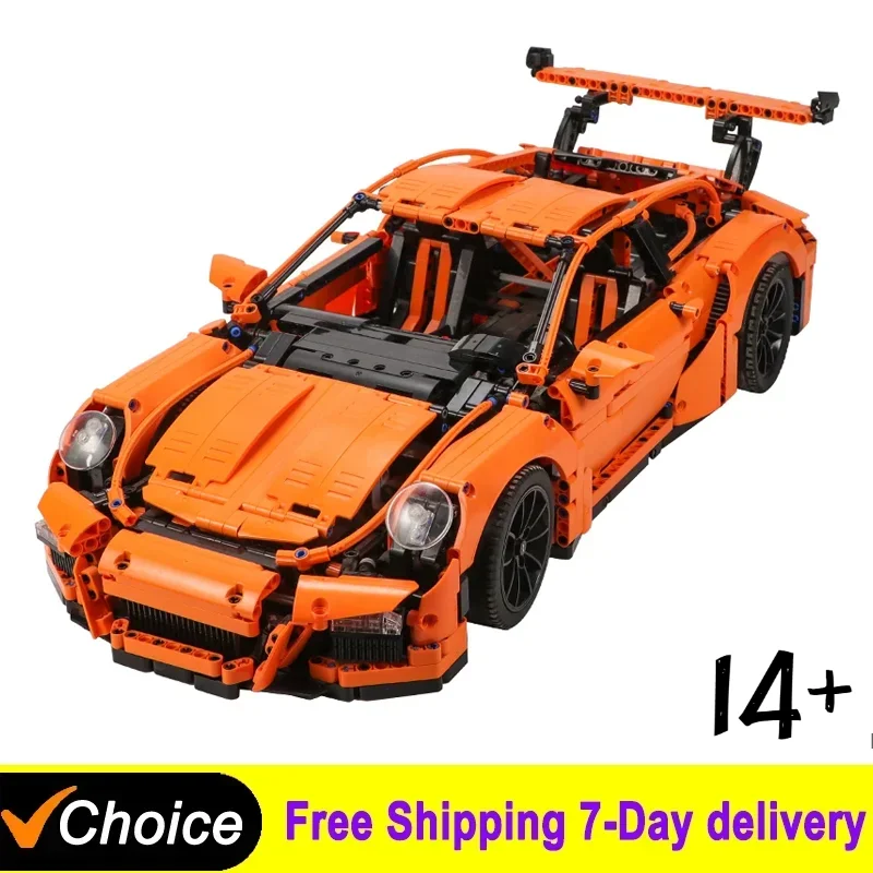 

NEW Compatible 42056 MOC 911 GT3 RS Technicial Car Toys Boys Christmas Gift Kids Constructor Model desktop decoration for Adults