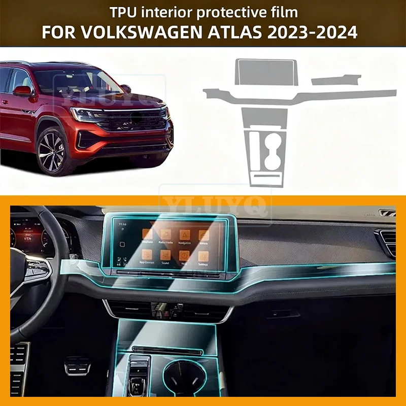 filme-transparente-tpu-para-vw-volkswagen-atlas-2023-2024-adesivos-para-interior-do-carro-console-central-tela-painel-de-controle