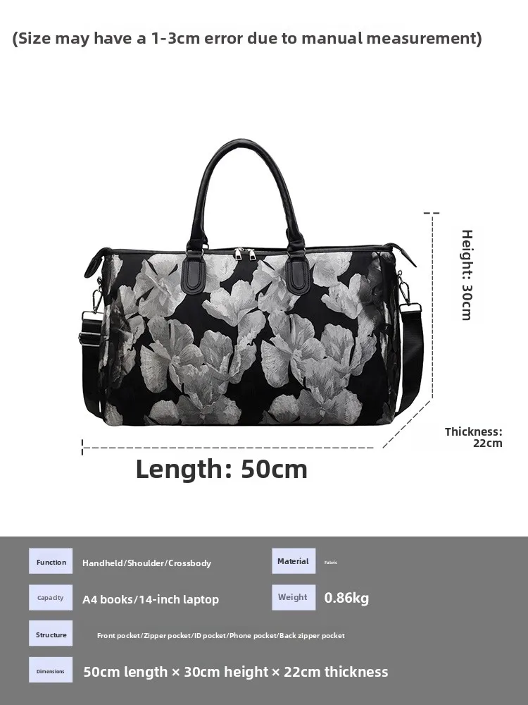kangourou-lage-sac-supplementaire-faionable-valise-de-voyage-sac-a-main-en-nylon-materiel-jeunesse-decontracte-sle-plante-motif-floral