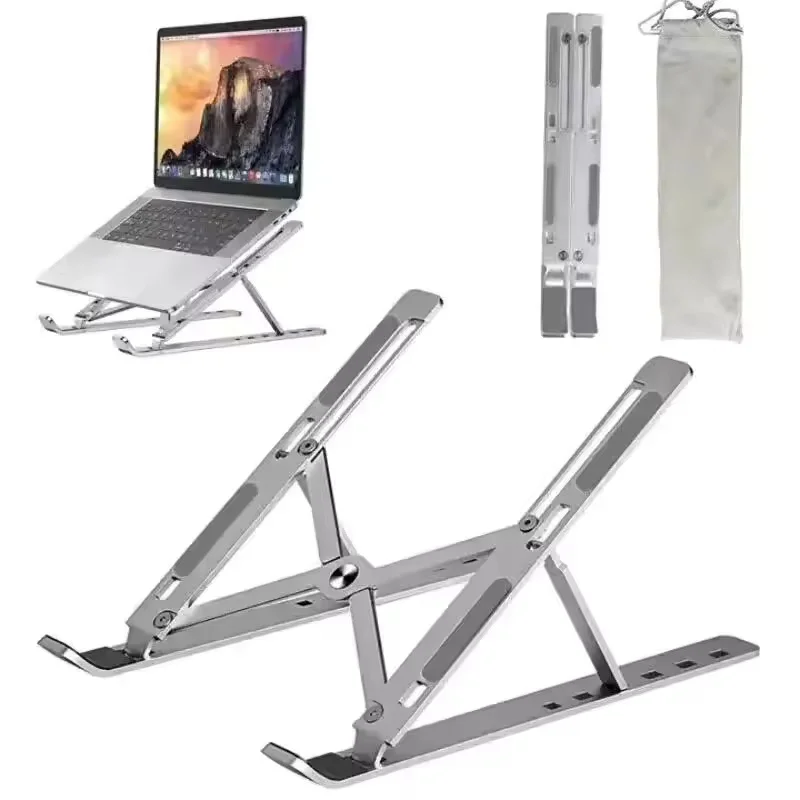 Portable Laptop Stand Aluminum Notebook Support Computer Bracket Macbook Air Pro Holder Accessories Foldable Lap Top Base For Pc