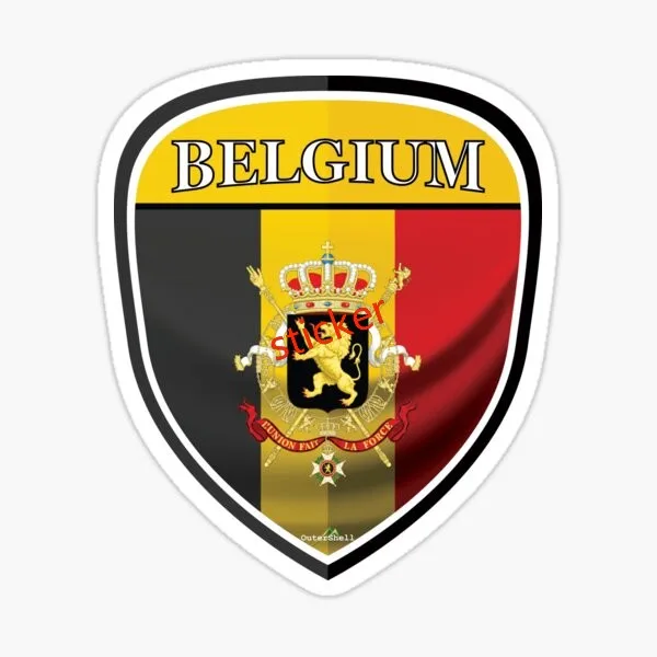 

Belgium Sticker Waterproof Scratch-proof Decal Car Bicycle Skateboard Laptop Rv Camper Windows Windshield