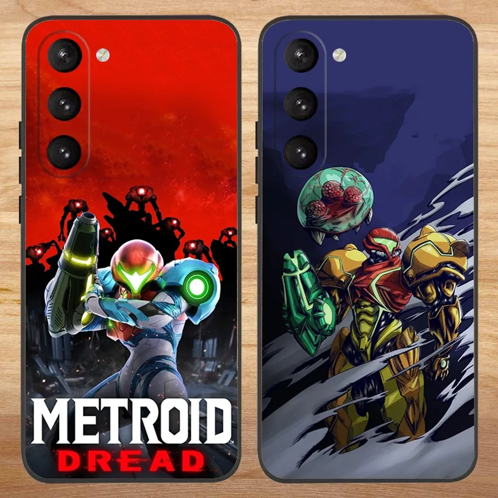 Game Metroid Drake Phone Case For Samsung S23,23,22,30,21,10,9,Note20 Ultra,Lite,Ultra,5G,Plus,FE,Black Soft Case