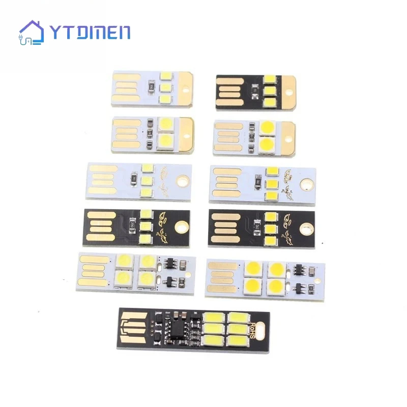 Mini LED Night Light USB Plug Lamp 5V Pocket Card Lights LED Book Reading Light Table Lamp for Power Bank Computer Laptop