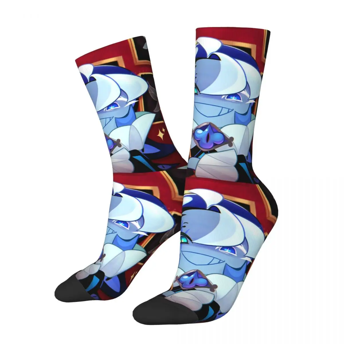 Fashion Men's Socks Casual Shadow Milk Cookie Run Kingdom Sock Polyester Cute Cartoon Anime Women's Sock Spring Summer Autumn