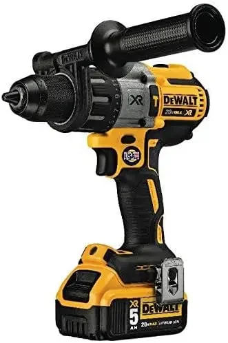 Kit de taladro percutor DEWALT 20V MAX XR, sin escobillas, 3 velocidades, inalámbrico (DCD996P2)