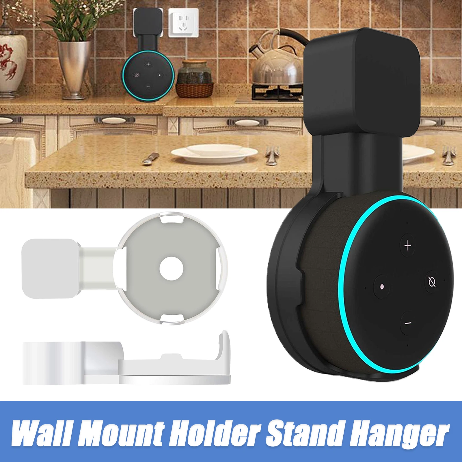 Amazon Speaker Echo Pop - Wall Mount Holder Storage Bracket Echo