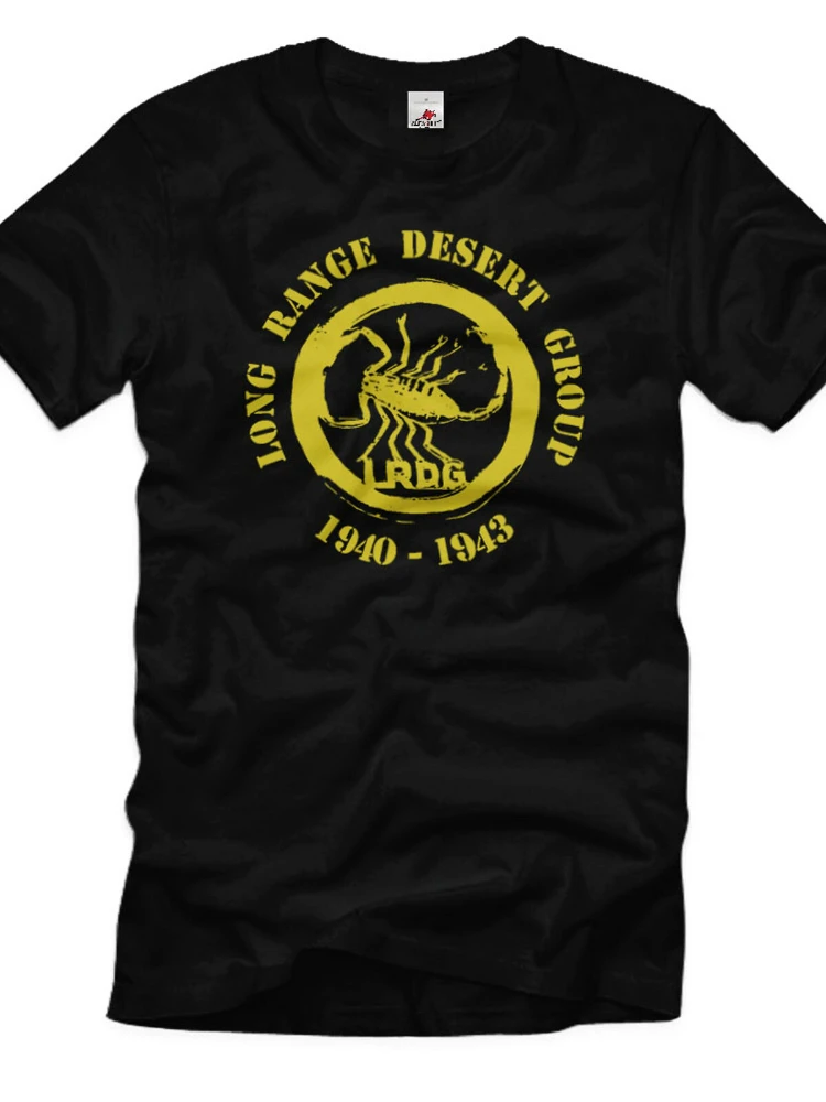 Long RANGE DESERT GROUP LRDG British Army Desert Badge SCORPION Men T-Shirt Casual Short Sleeve O-Neck T-shirts