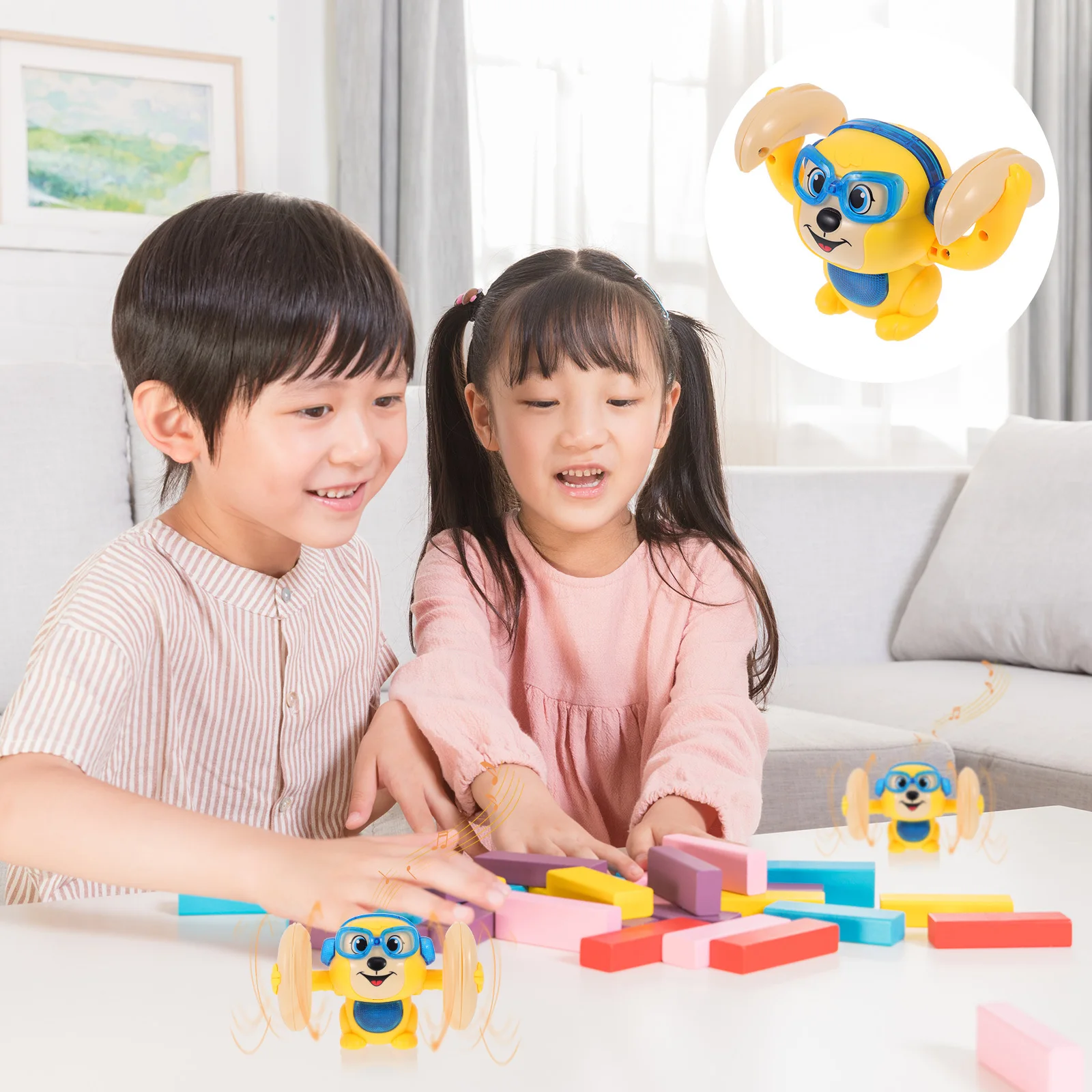 لعبة قرد كهربائية للتحكم في الصوت، لعبة موسيقى تعليمية ذات ألوان زاهية، لعبة تطوير الدماغ للأطفال #2