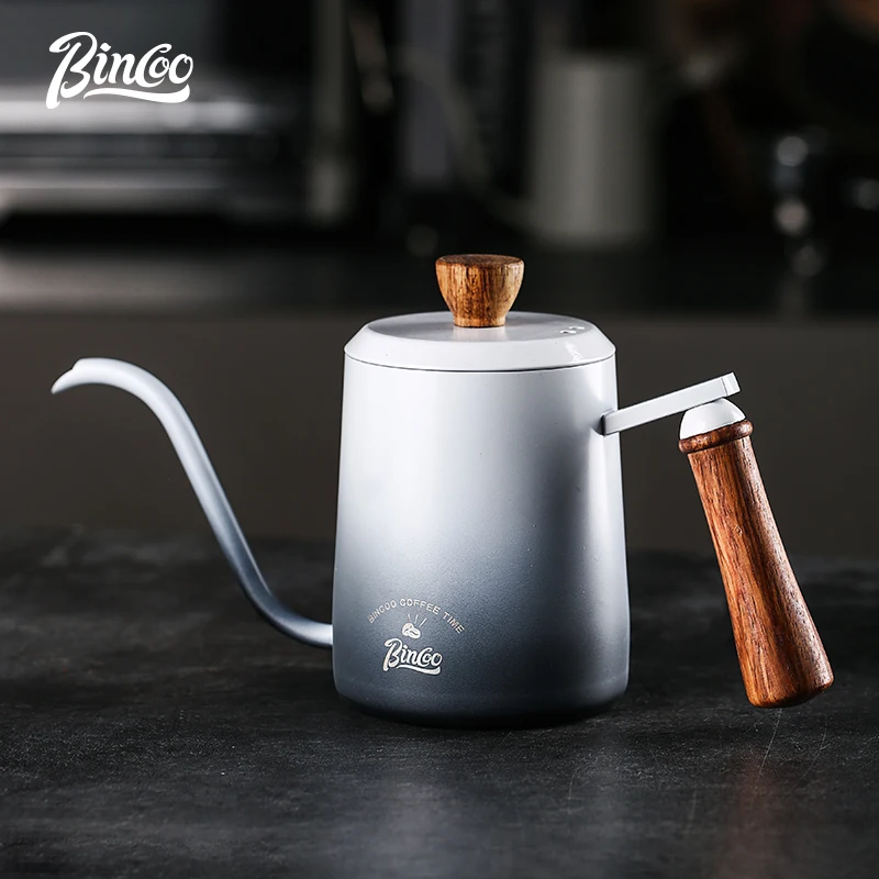 Bincoo Gradient Hand Brewed Coffee Pot Small Mini Portable Long Mouth Slim Mouth Pot Stainless Steel Hanging Ear Sharing Set