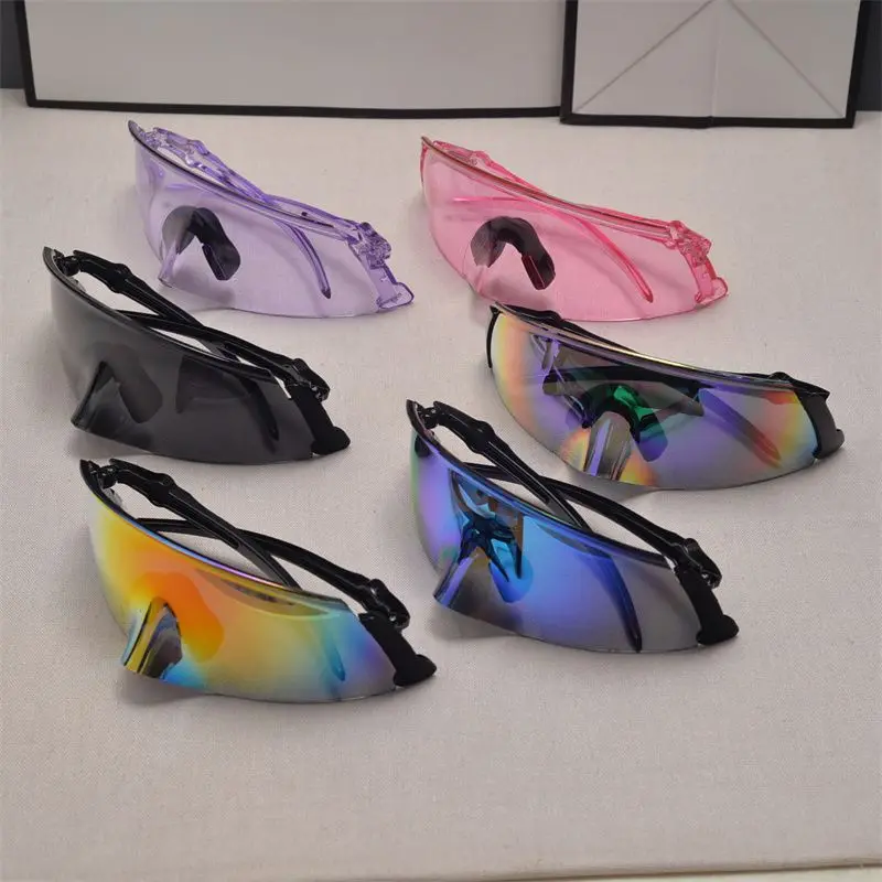 Frameless cool cycling sunglasses for fashionable men and women  sports large frame sunglasses with UV protection