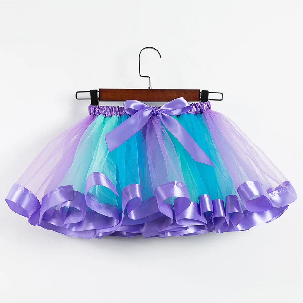 

Mesh Skirt Headband Mermaid Tulle Christmas Tutu for Kids Bubble Aldult Child