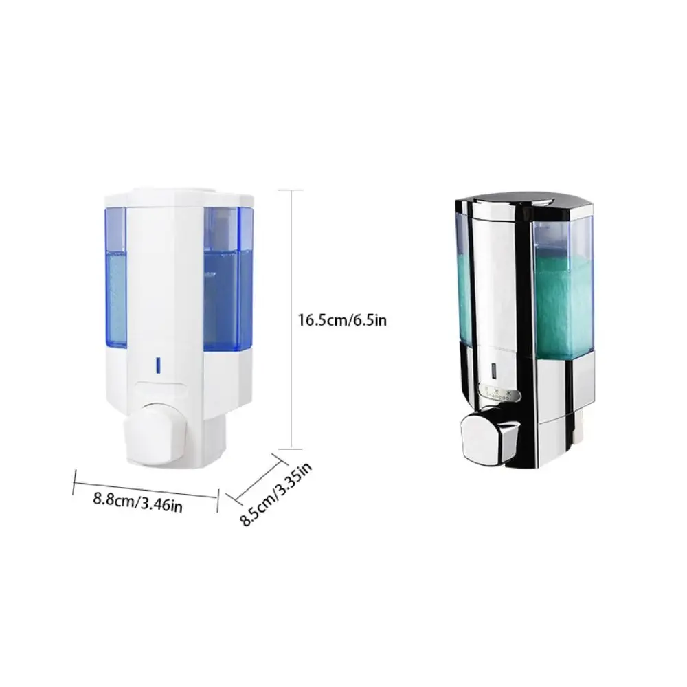 Manual Press Wall Mounted Soap Dispenser Large Capacity Space Saving Lotion Soap Container Easy To Install Refillable