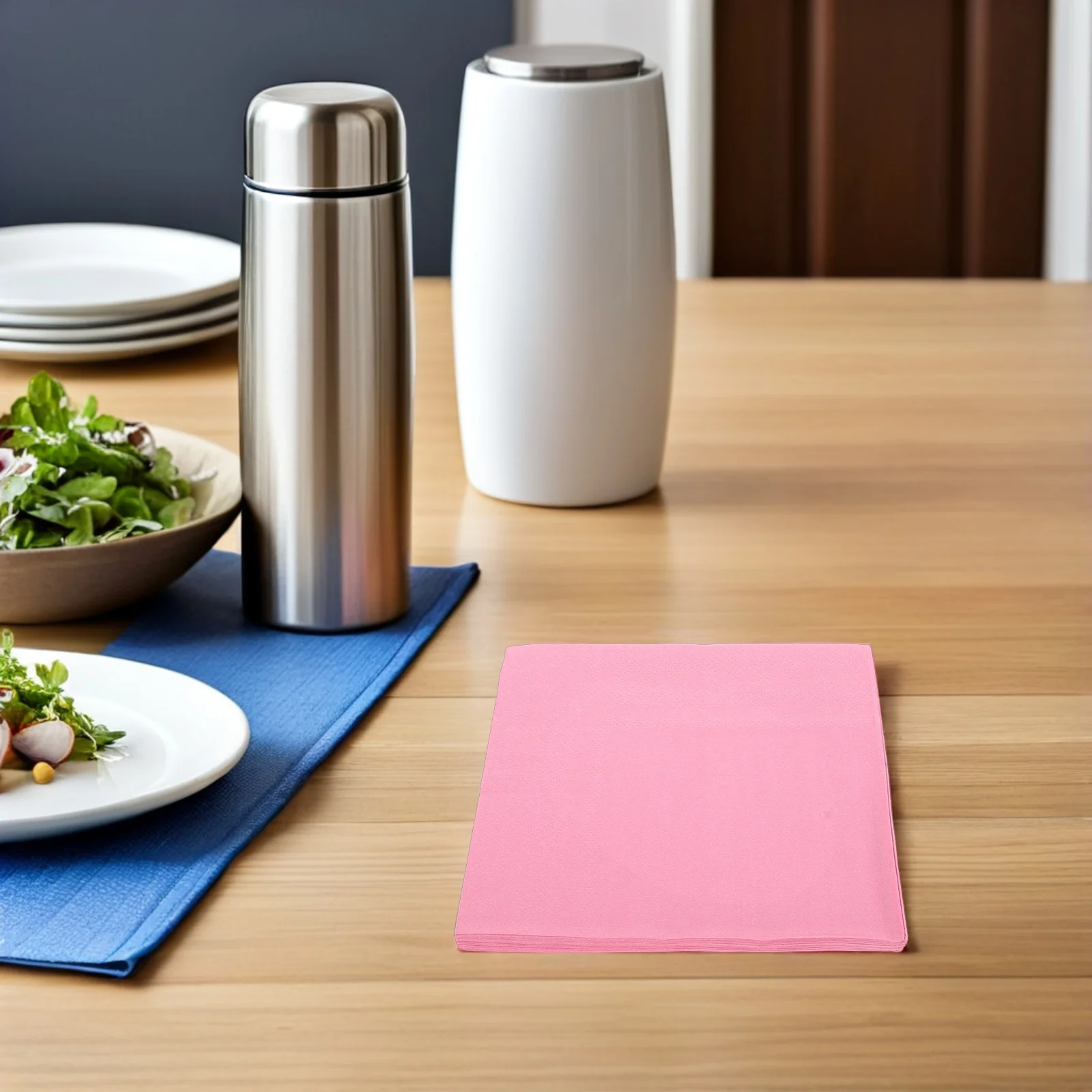 Tovaglioli di carta usa e getta da 120 pezzi Tovaglioli per feste stampati Asciugamani per ospiti Matrimonio Compleanno Cena Asciugamani Bagno Rosa