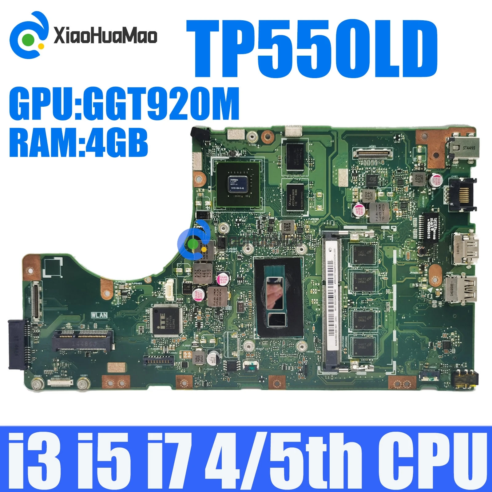 

TP550LD i3 i5 i7 CPU 4G-RAM PM Mainboard For ASUS TP550 TP550L TP550LA TP550LAB TP550LD TP550LJ TP550LN Laptop Motherboard