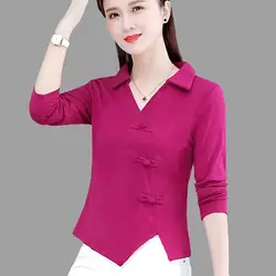 Fashion V-Neck Spliced Button Irregular Blouses Women's Clothing 2023 Autumn Winter Solid Color Casual Tops Asymmetrical Shirts