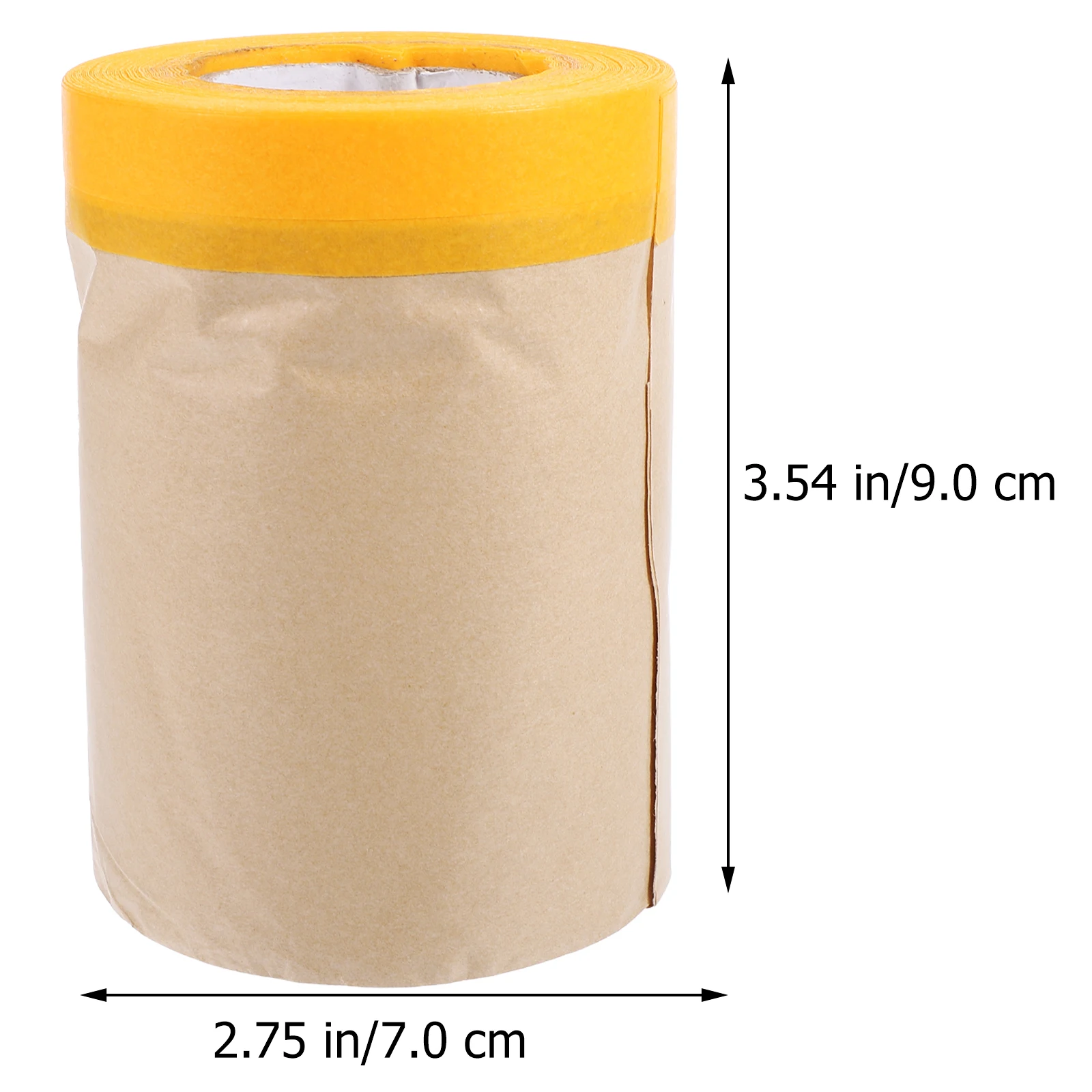 

2 Rolls Kraft Masking Paper Protective Adhesive Covering for Furniture Cars Floors Painting Sticky Tape Baking Parchment Roll
