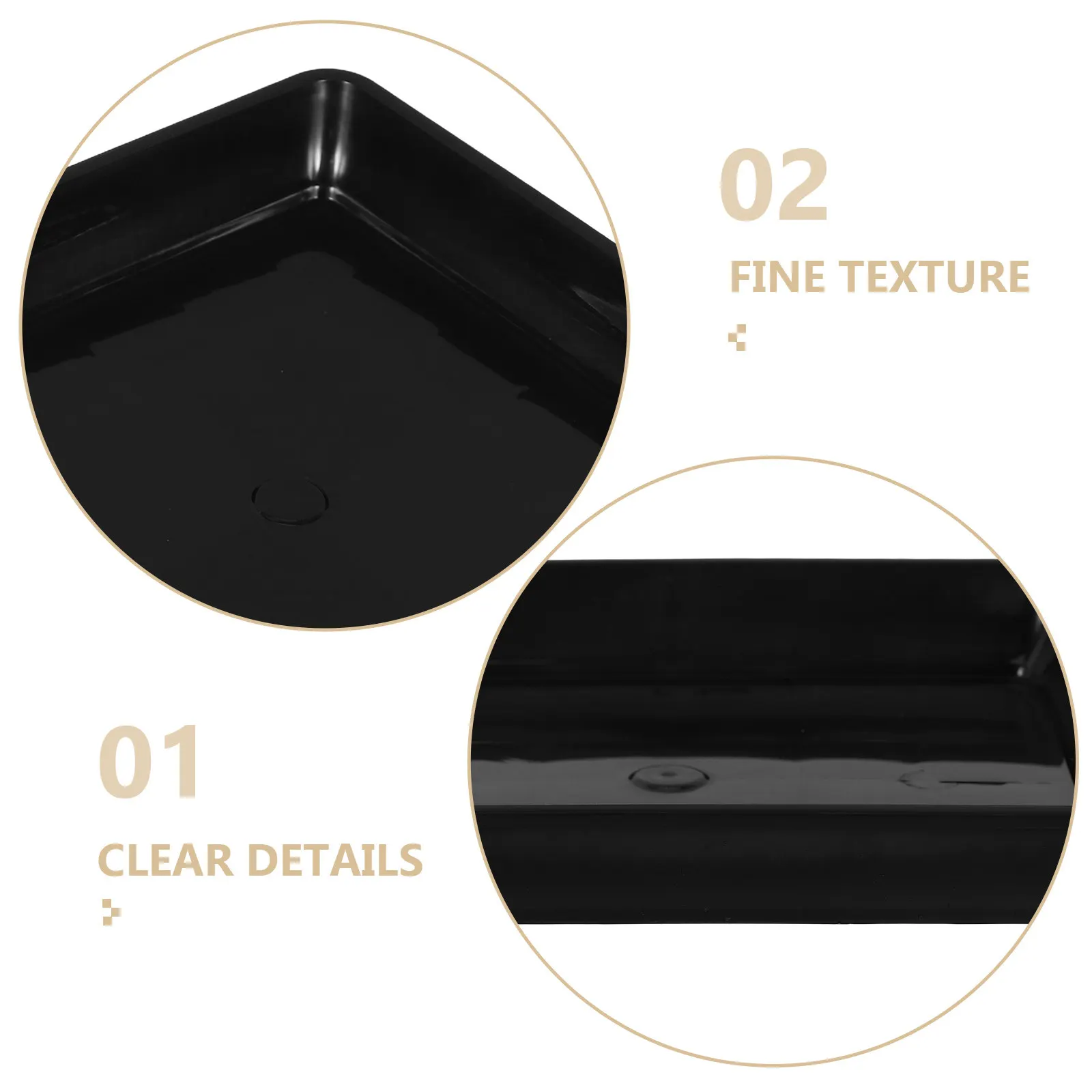 5Pcs Square Flower Pot Trays PP Material Heavy Duty Watering Tray for Indoor Garden Outdoor Bonsai Plant Saucer Planter Pot