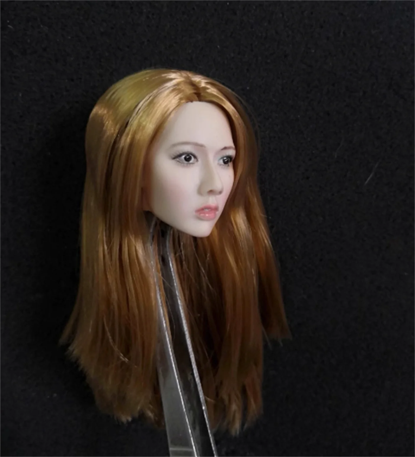 

1:6 Scale Asia Singer Movie Actor Model head Sculpt Expression Female Head CarvinBeauty Girl fit 12''TBl PH Action Figure