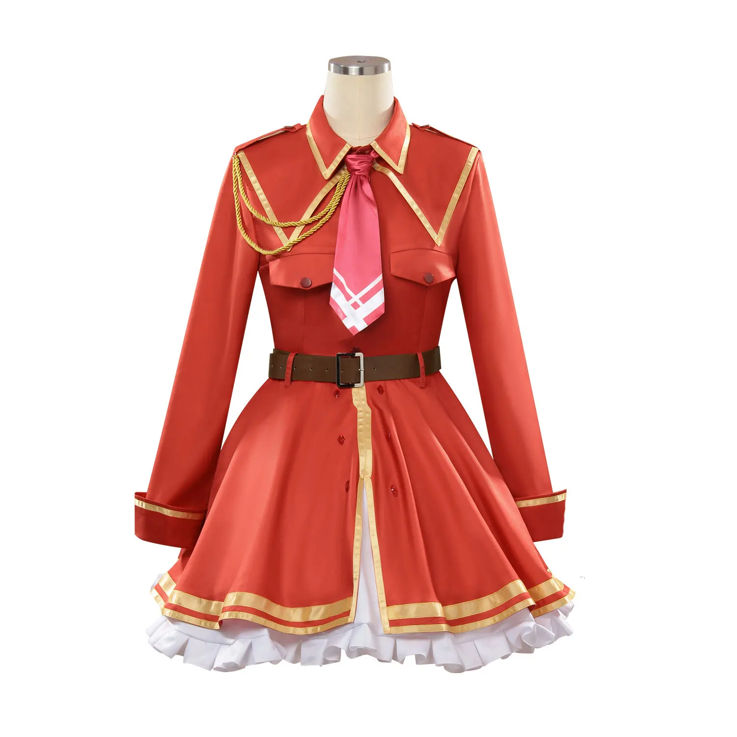 

New Anime Yarinaoshi Reijou wa Ryuutei Heika wo Kouryakuchuu Dragon Emperor Cosplay Costume Women Red Dresses Custom Made