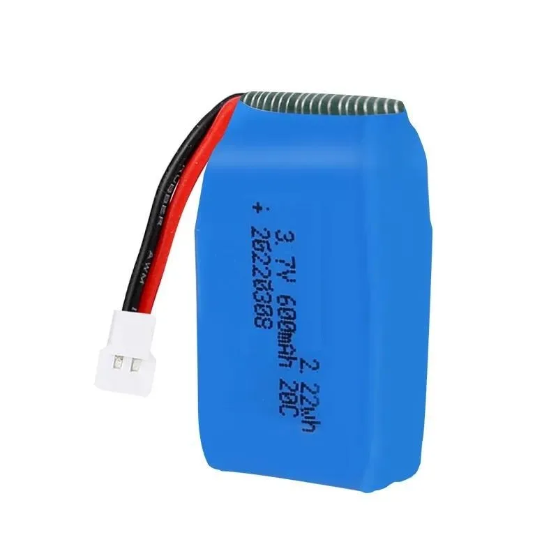 For X9 RC Aircraft 3.7V 600mAh 20C Lithium Battery 752030 High Discharge Model Airplane Accessories Replacement Power Cell