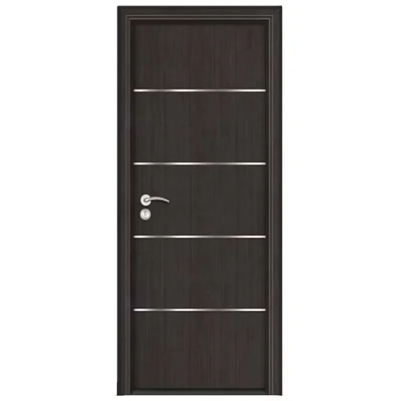 Hotsale Cheap Price Africa Pvc Mdf Door Interior Flush Bedroom Door Aluminum Finished Door Design
