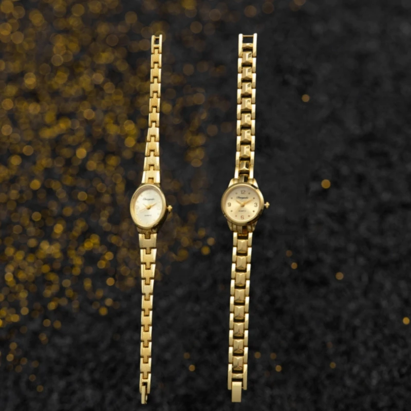 

Fashion Women's Watch Luxury Golden Small Dial Quartz Bracelet Watch for Woman Elegant Ladies Wristwatch Clock Gift reloj mujer