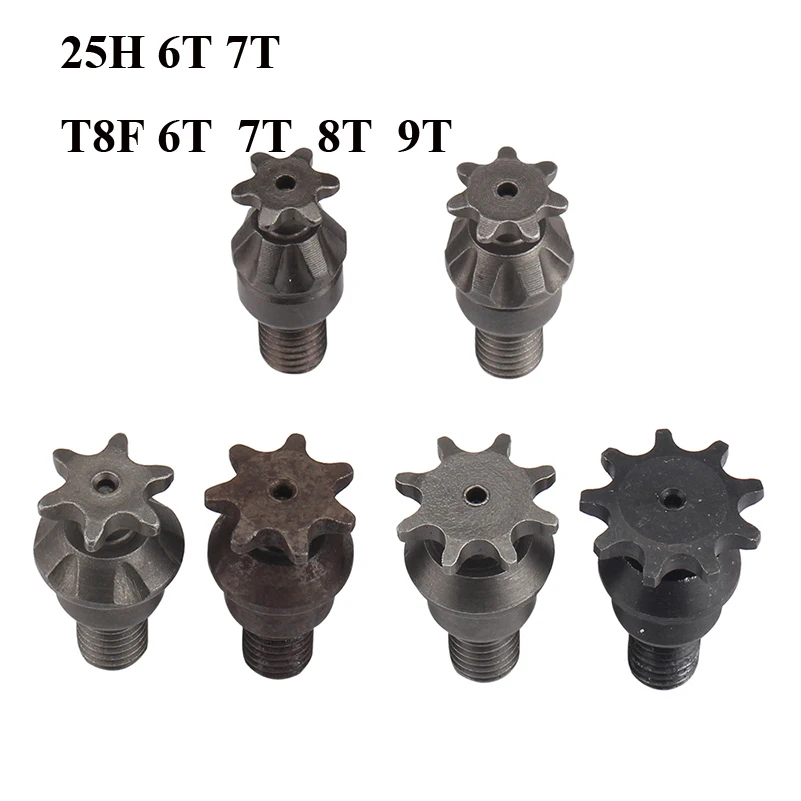 25H 6T 7T 8T Tooth/T8F 6T 7T Clutch Drum Gear Box Front Chain Sprocket For 47cc 49cc 2 Stroke Engine Pocket Bike Mini Moto Parts