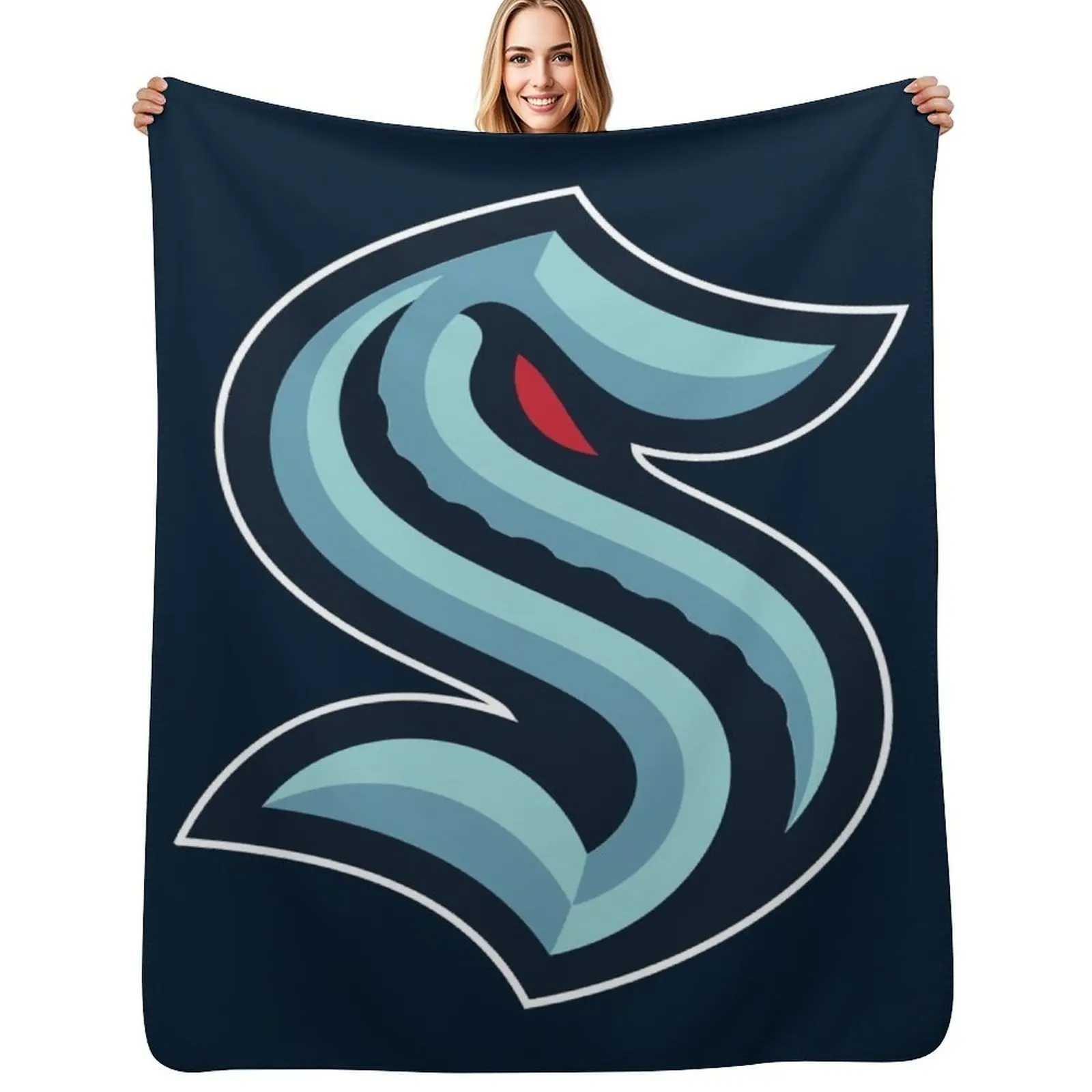 

The-Kraken of-Seattle Throw Blanket Decorative Sofa anime Comforter Thermals For Travel Blankets