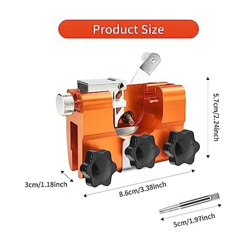 Точилка для бензопилы Приспособление для заточки бензопилы подходит для 8-22 дюймов видов цепных пил