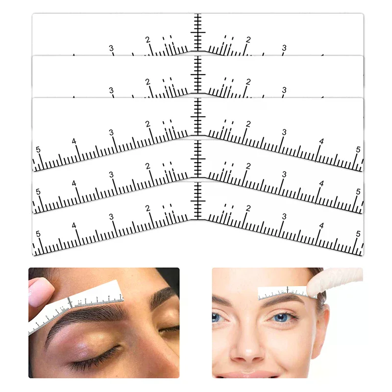 

25Pcs/Bag Eyebrow Position Mark Tools Microblading Brow Shape Mapping Stencil Brows Shaping Tools Tattooing Desgin Makeup Supply