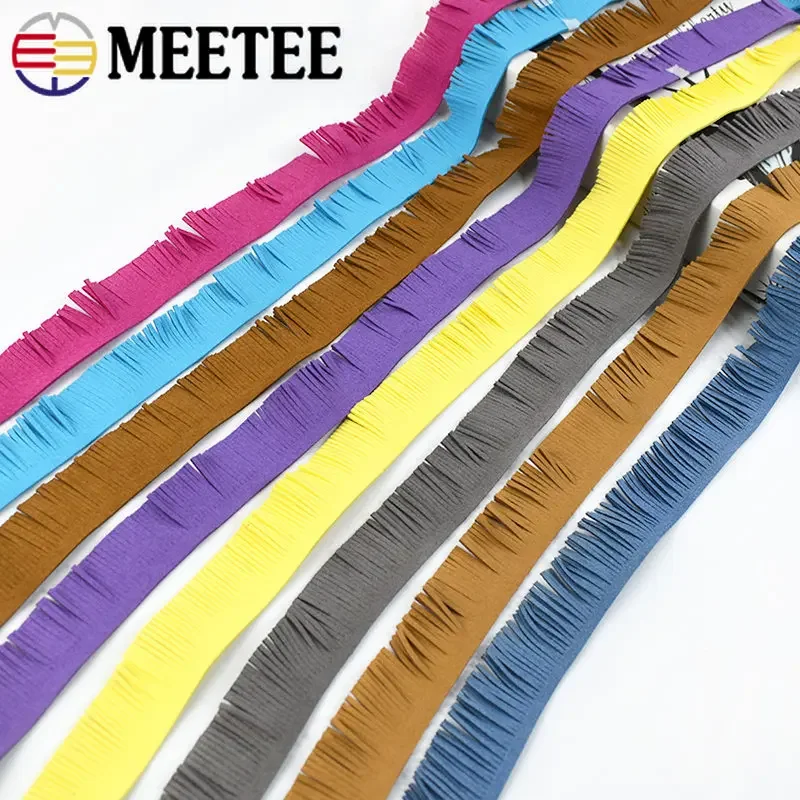 1Meter 30mm Leather Suede Tassel Fringe Trim Sewing Decorative Trimming Fabric Clothes Keychain Jewelry Pendant Accessories