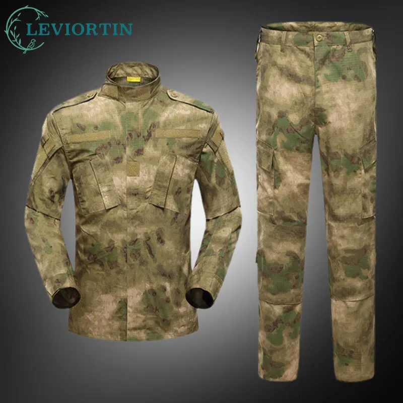 

Men's Camouflage Frog Shirts and Pants with Multi-pocket Breathable Outdoor Sports Training Frog Tactical Suit Male Clothing