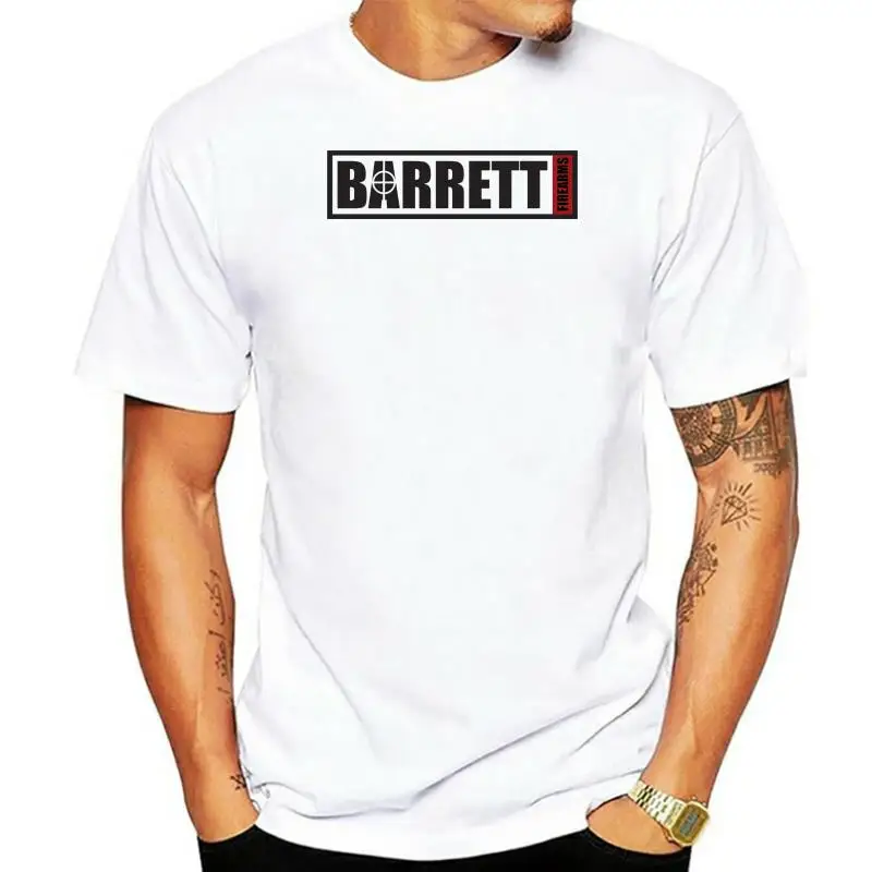 Barrett Sniper Rifle Firearms Grey T-shirt S to 3XL