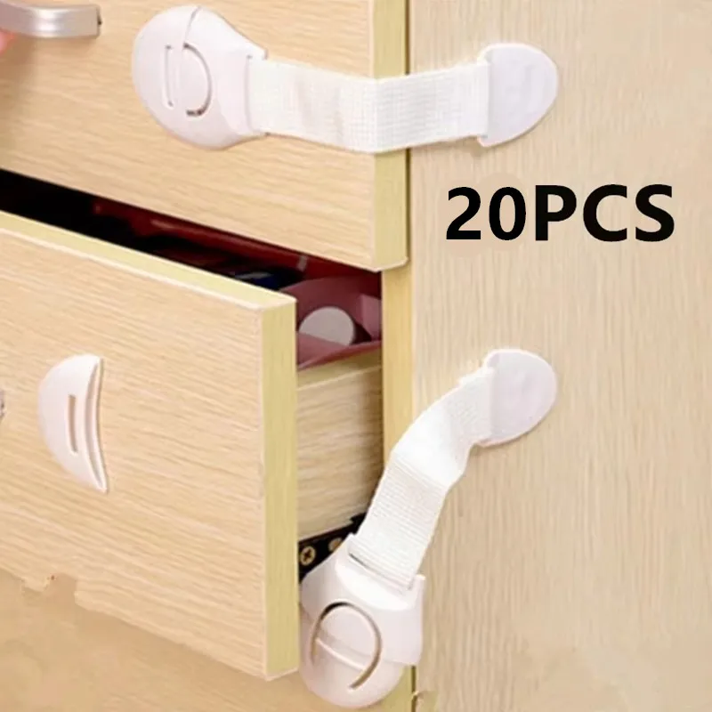 1/2/10/20pcs Kids Safety Door Lock Child Safety Cabinet Lock Baby Proof Security Protector Drawer Door Cabinet Lock Protection