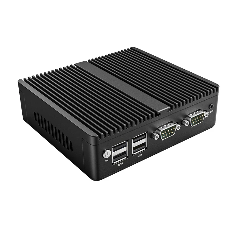 Quad network port soft router r mini host gigabit