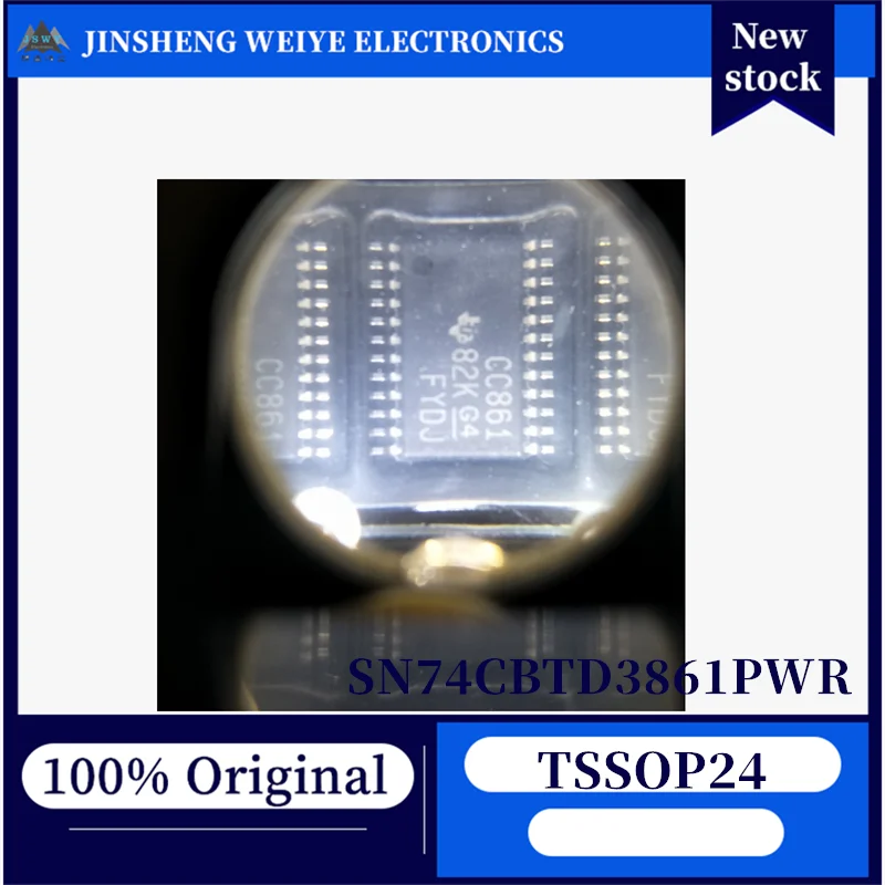 

(20/100 pieces) SN74CBTD3861PWR CC861 TSSOP24 10-channel 1:1 (SPST) FET bus switch TI brand new original in stock chipset