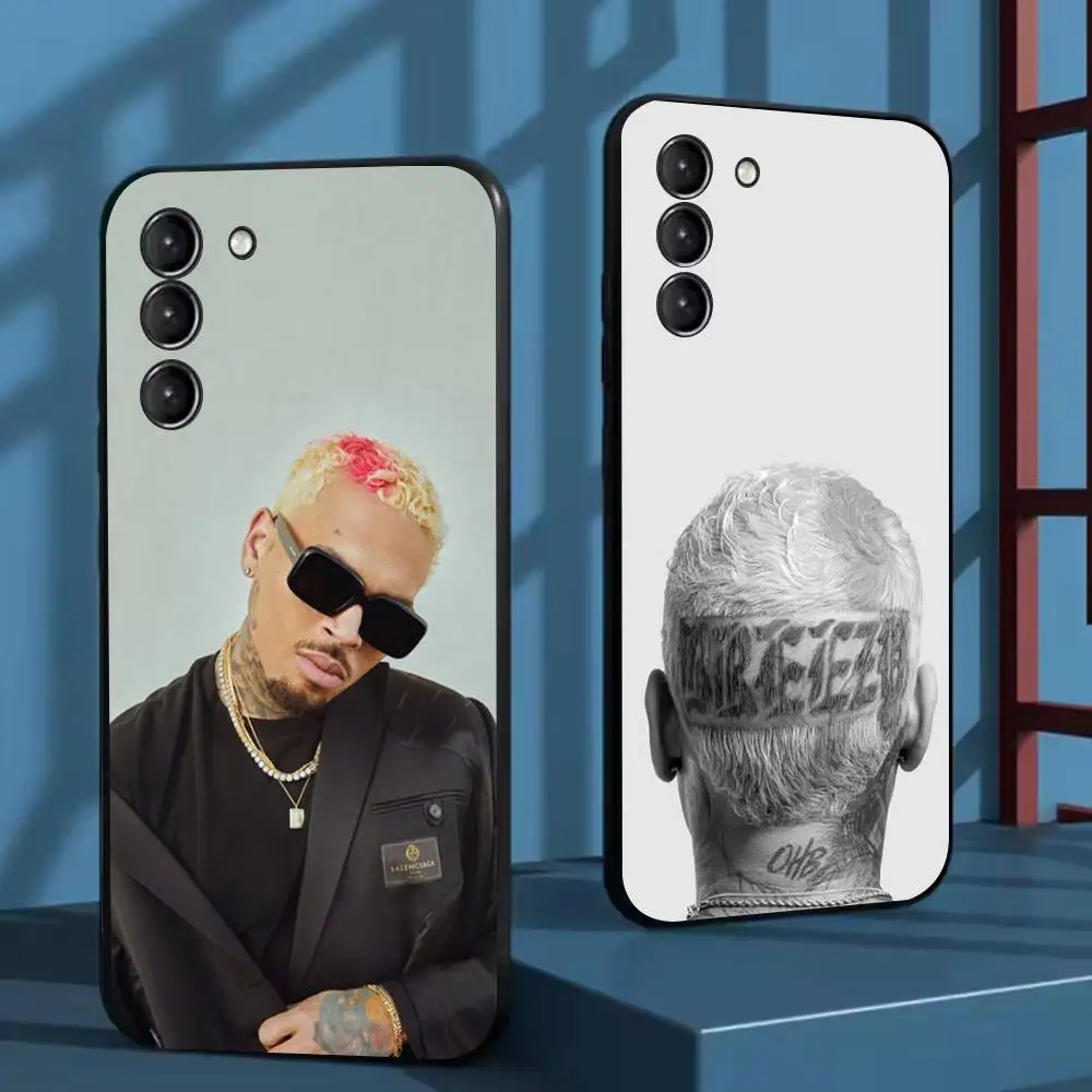 

Chris Brown Rapper B-Breezy Phone Case For Samsung Galaxy A 91,80,73,72,71,53,52,51,22,5G Shockproof Soft Black Cover