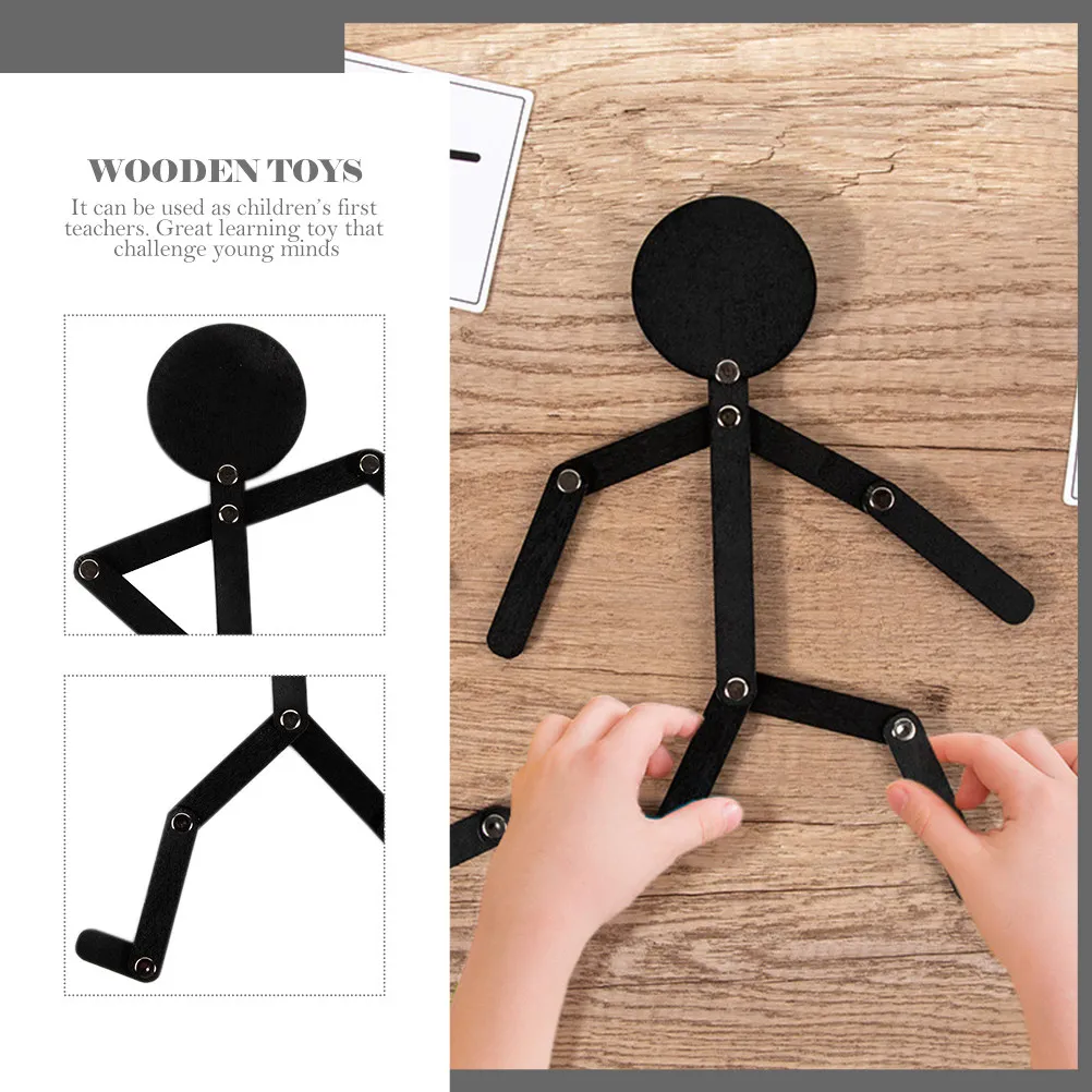 

1 Set Wooden Stick Puzzle Educational Early Learning Fine Motor Skill Development Interactive Kids Jigsaw Activity