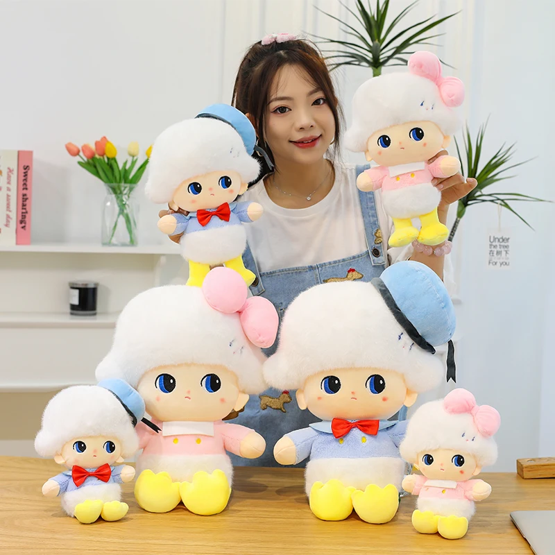 

Bubble Mart Dimoo Series Kawaii Dimo and Puff 25-48 см, милая мягкая игрушка, мягкая кукла, украшения для комнаты, детские подарки на день рождения