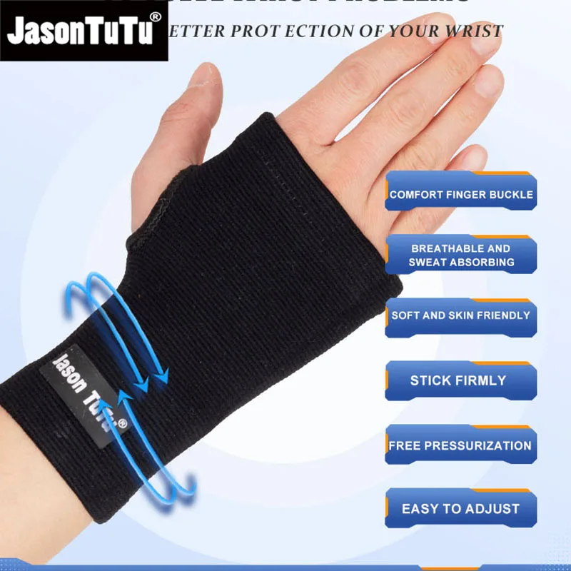 JASONTUTU 1PC Professional Wristband Sports Compression Wrist Guard Arthritis Brace Sleeve Support Elastic Palm Hand Glove