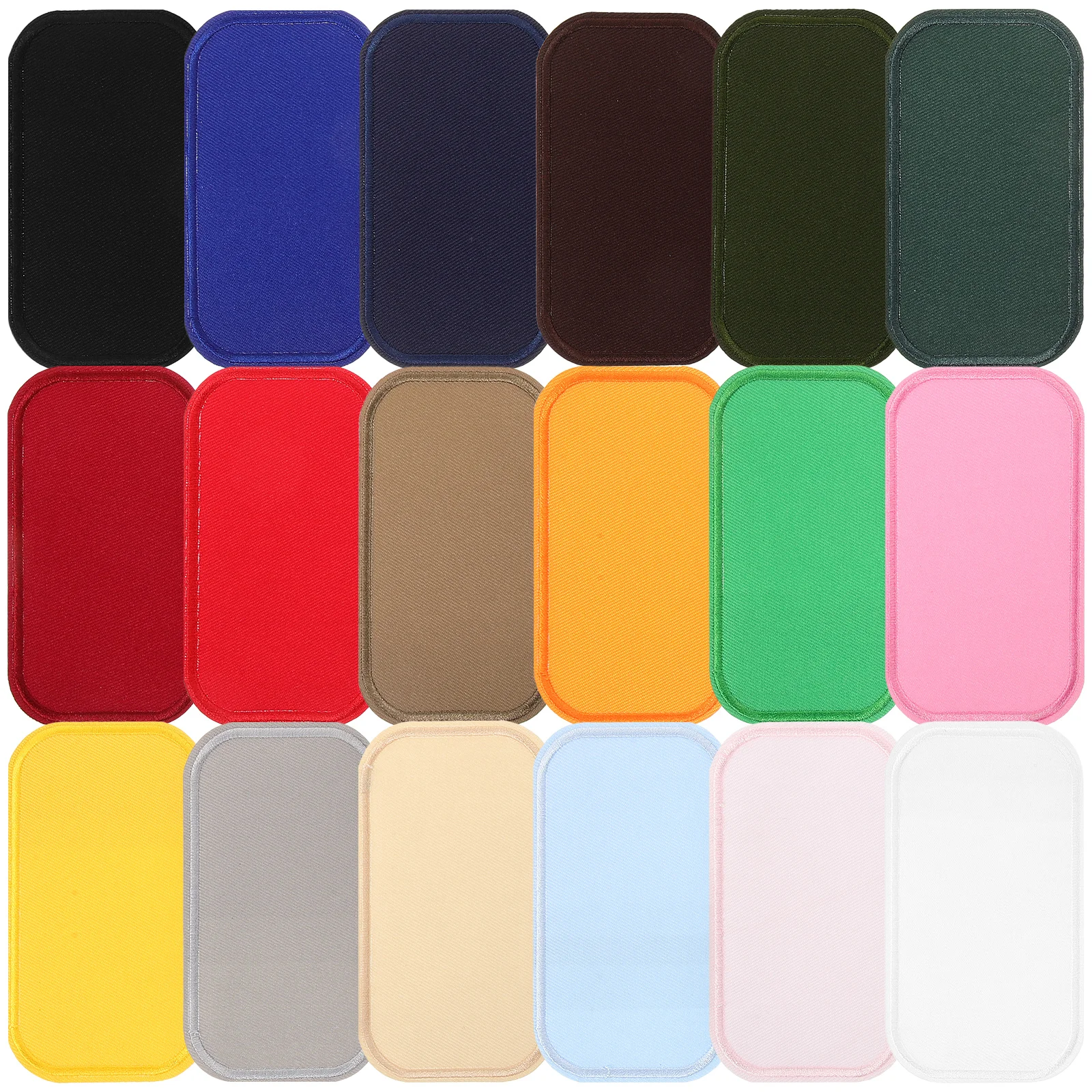 

18pcs Embroidery For Clothes Sewing Repair Applique Supplies Fabric Cuttable Easy Wash Diy Crafts Patches For Jackets Bags Sew