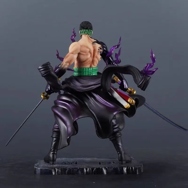 24cm New ONE PIECE Roronoa Zoro Action Figure Animation Peripherals Model Pvc Ornaments Collection Desktop Display Gift Toys