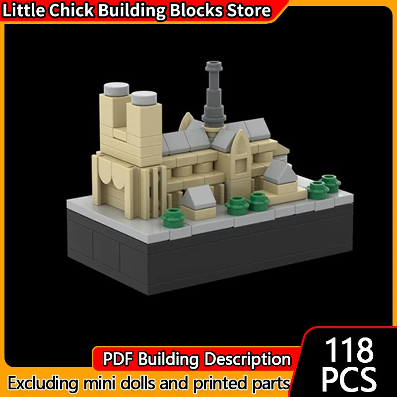 도시 거리 풍경 모델 MOC 빌딩 블록 건축물 랜드마크 장면 모듈형 기술 선물 휴일 조립 어린이 장난감