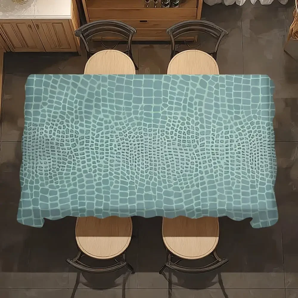 The Pattern On The Crocodile Skin Table Cloth Home Party Picnic Dining Room Kitchen Desktop Dust-proof Decorative Table