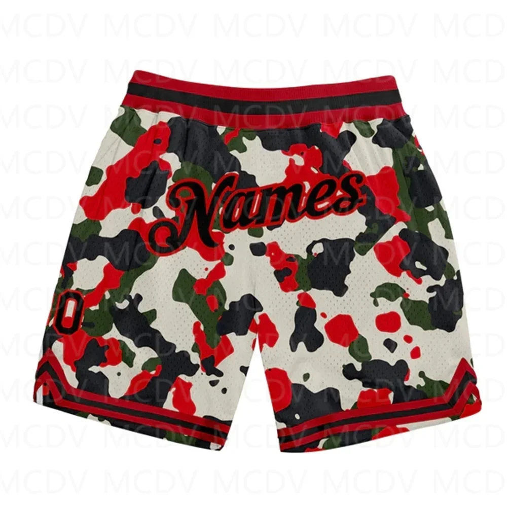 Custom Galactic Royal-White 3D Authentic Basketball Shorts 3D All Over Printed Men's Shorts Quick Drying Beach Shorts